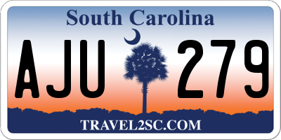 SC license plate AJU279