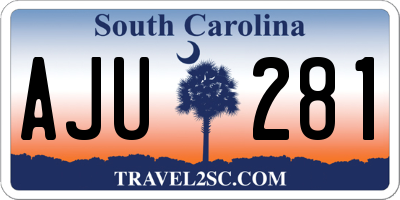 SC license plate AJU281