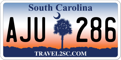 SC license plate AJU286