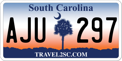 SC license plate AJU297