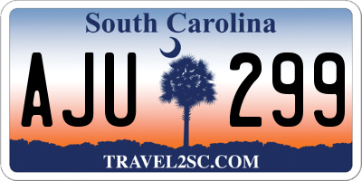 SC license plate AJU299