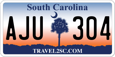SC license plate AJU304