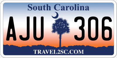 SC license plate AJU306