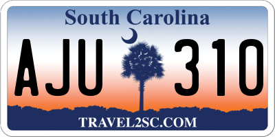 SC license plate AJU310