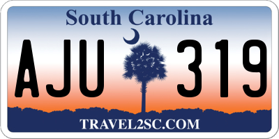 SC license plate AJU319