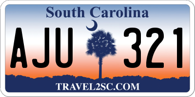 SC license plate AJU321