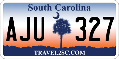 SC license plate AJU327