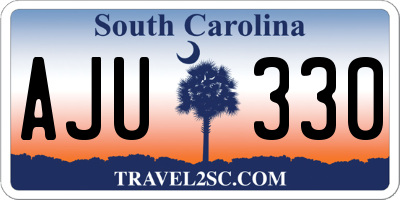 SC license plate AJU330