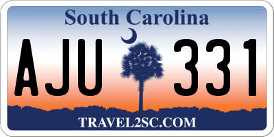 SC license plate AJU331