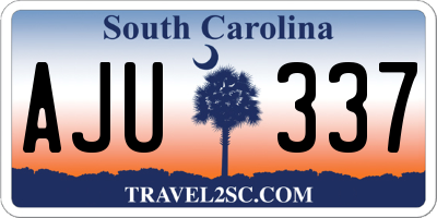 SC license plate AJU337