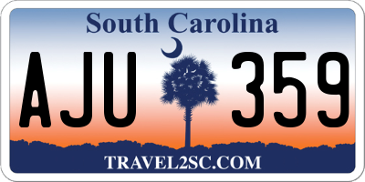 SC license plate AJU359