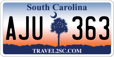 SC license plate AJU363