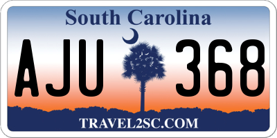 SC license plate AJU368