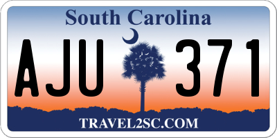 SC license plate AJU371