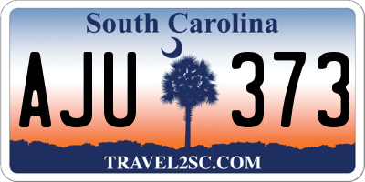 SC license plate AJU373