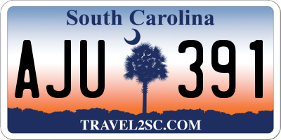 SC license plate AJU391