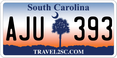SC license plate AJU393