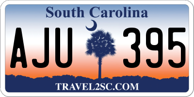 SC license plate AJU395