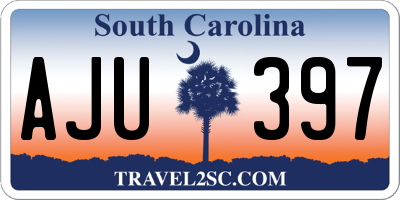 SC license plate AJU397