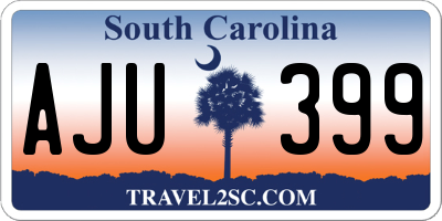 SC license plate AJU399