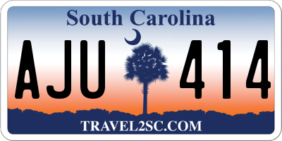 SC license plate AJU414