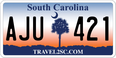 SC license plate AJU421