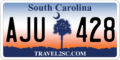 SC license plate AJU428