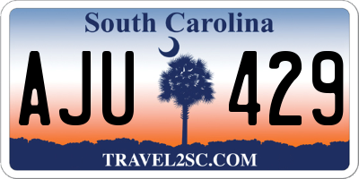SC license plate AJU429