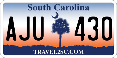 SC license plate AJU430
