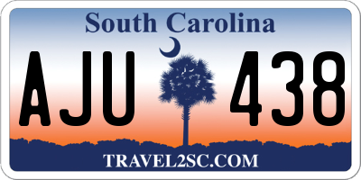 SC license plate AJU438