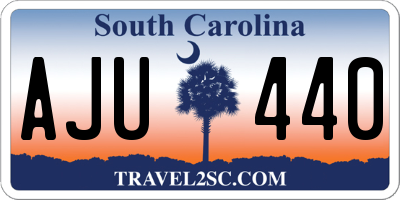 SC license plate AJU440
