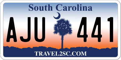 SC license plate AJU441