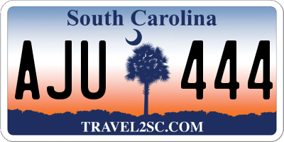 SC license plate AJU444