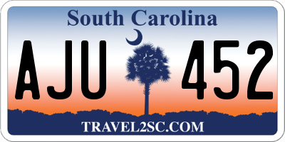 SC license plate AJU452