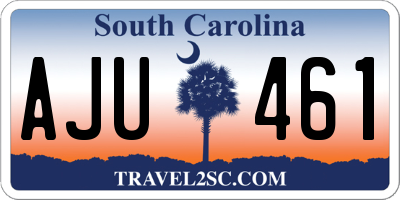 SC license plate AJU461