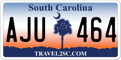 SC license plate AJU464