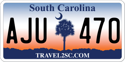 SC license plate AJU470