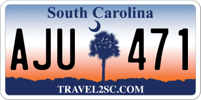 SC license plate AJU471
