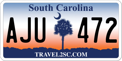SC license plate AJU472