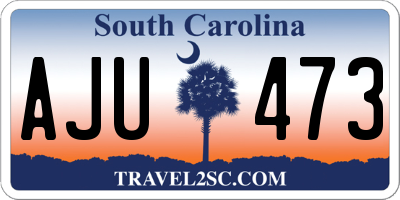 SC license plate AJU473