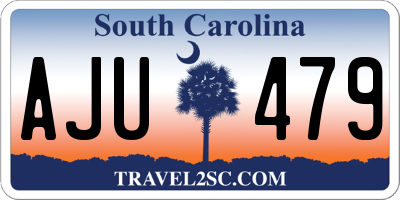 SC license plate AJU479