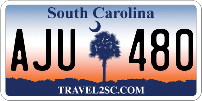 SC license plate AJU480