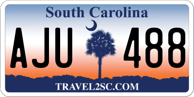 SC license plate AJU488