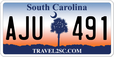 SC license plate AJU491