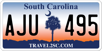 SC license plate AJU495