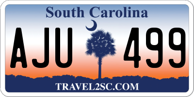 SC license plate AJU499