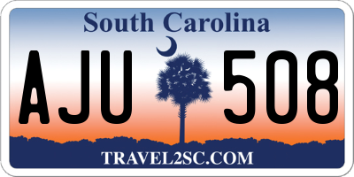 SC license plate AJU508