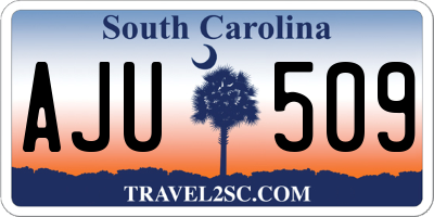 SC license plate AJU509