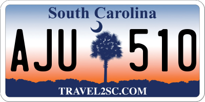 SC license plate AJU510