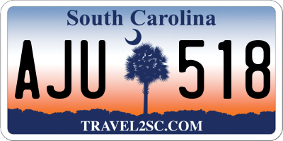 SC license plate AJU518